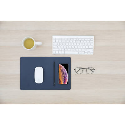 POUT Incarcator Mouse pad with high-speed wireless charging HANDS 3  PRO dark blue
