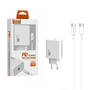 SOMOSTEL Incarcator 20W + CABLE TYP-C WHITE POWER DELIVERY SMS-A78 PD