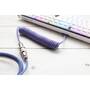 Modding PC Ducky Cablu spiralat Premicord Horizon, USB Tip C la Tip A, 1,8m - albastru/galben