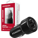 AXAGON PWC-5V5, Incarcator masina Smart, 5V 2,4A + 2,4A, 24W, Negru