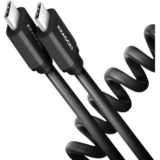 Cablu Twister USB-C la USB-C, 0.6m, USB 2.0, 3A, 0.6m, Aluminiu, Negru