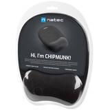 Mouse pad Natec with foam filling CHIPMUNK black
