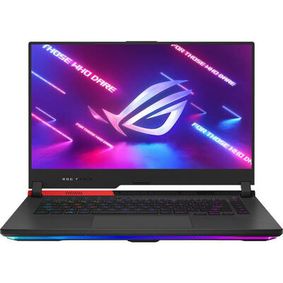 Laptop Asus Gaming 15.6'' ROG Strix G15 G513QE, FHD 300Hz, Procesor AMD Ryzen 7 5800H (16M Cache, up to 4.4 GHz), 16GB DDR4, 512GB SSD, GeForce RTX 3050 Ti 4GB, No OS, Original Black