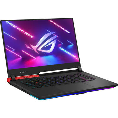 Laptop Asus Gaming 15.6'' ROG Strix G15 G513QE, FHD 300Hz, Procesor AMD Ryzen 7 5800H (16M Cache, up to 4.4 GHz), 16GB DDR4, 512GB SSD, GeForce RTX 3050 Ti 4GB, No OS, Original Black