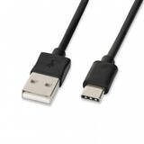 IBOX Cablu Date IKUMTC USB 1 m USB 3.2 Gen 1 (3.1 Gen 1) USB A USB C Negru