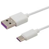 Cablu Date USB – USB type C 5A, 1m CL-126 White