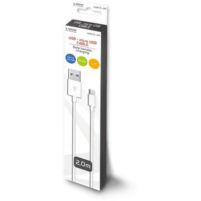 SAVIO Cablu Date USB – micro USB CL-124