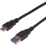 Cablu Date AK-USB-15 USB 1 m USB 3.2 Gen 1 (3.1 Gen 1) USB C USB A Negru