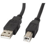 LANBERG Cablu Date  CA-USBA-10CC-0005-BK USB 0,5 m 2.0 USB B Negru