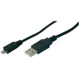 Cablu Date AK-300110-018-S USB 1.8 m 2.0 USB A Micro-USB B Negru