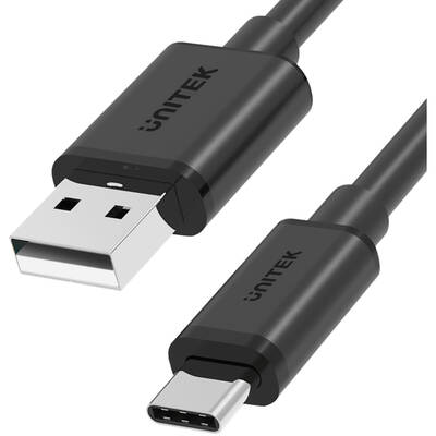 Unitek Cablu Date KABEL USB USB-A — USB-C 50CM, Y-C481BK Negru