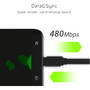 Green Cell Cablu Date KABGC03 USB 0.25 m USB A USB C Negru