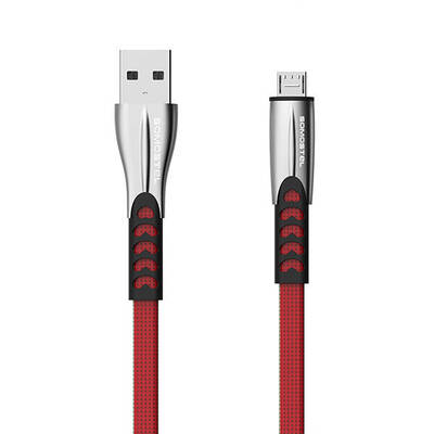SOMOSTEL Cablu Date Sm-BW02 USB 1 m USB 2.0 USB A Micro-USB A Red
