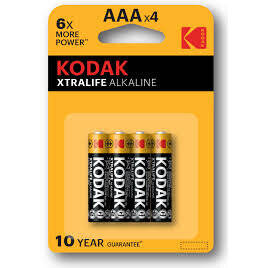 KODAK Baterie XTRALIFE alkaline AAA (4 pack)