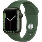 Watch 7, 41mm Aluminium Green cu Clover Sport Band Regular + GPS