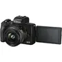Canon Aparat foto Mirrorless EOS M50 Mark II, 24.1 MP, 4k, Wi-FI, Negru + Obiectiv EF-M 15-45mm