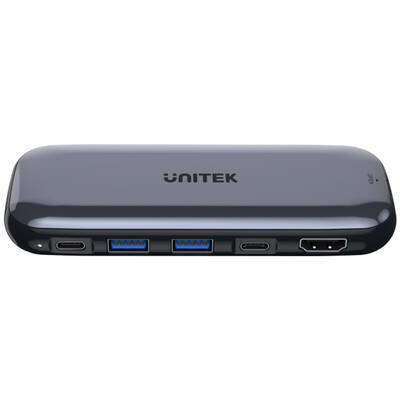 Hub USB UNITEK H6 Storage 6-în-1 USB-C M.2 SSD Hub de stocare cu date de 10 Gbps, HDMI și PD 100 W