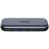 UNITEK H6 Storage 6-în-1 USB-C M.2 SSD Hub de stocare cu date de 10 Gbps, HDMI și PD 100 W