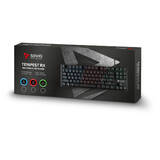 Tastatura SAVIO mecanică pentru jocuri  Tempest RX TKL Outemu ALBASTRU USB QWERTY Engleză Negru