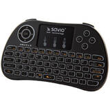 Tastatura SAVIO KW-01 Wireless , TV Box, Smart TV, consoles, PC QWERTY English Black