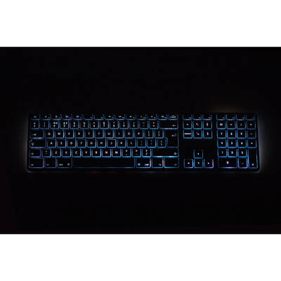 Tastatura matias Mac iluminat RGB Gri spațial