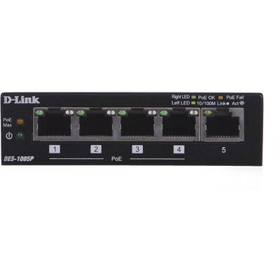 Switch D-Link DES-1005P PoE