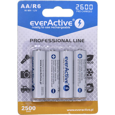 everActive Baterie Reincarcabila Ni-MH R6 AA 2600 mAh Professional Line