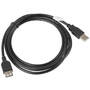 LANBERG Cablu Date USB EXTENSION CABLE 2.0 AM-AF 1.8M (BLACK) CA-USBE-10CC-0018-BK