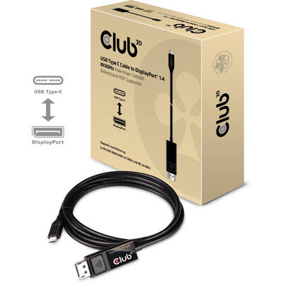 CLUB 3D Cablu Date USB Type C Cable to DP 1.4 8K60Hz M/M 1.8m/5.9ft