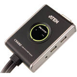 Switch KVM ATEN CS682-AT 2-Port USB DVI Audio 2.1 Remote port selector 1.8m