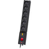 Lestar Priza/Prelungitor LX 610 G-A, surge protector, 1.5m, black 6 AC outlet(s) 230 V