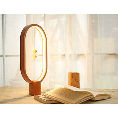 Allocacoc Heng Balance Lamp Ellipse USB Light Wood