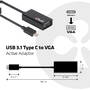 Adaptor CLUB 3D USB 3.1 Type C to VGA Active