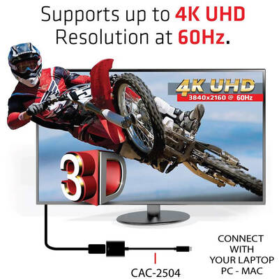 Adaptor CLUB 3D USB 3.1 Type C to HDMI 2.0 UHD 4K 60Hz Active