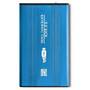 Rack QOLTEC 51859 Enclosure HDD/SSD 2.5'' SATA3 | USB 3.0 | Blue