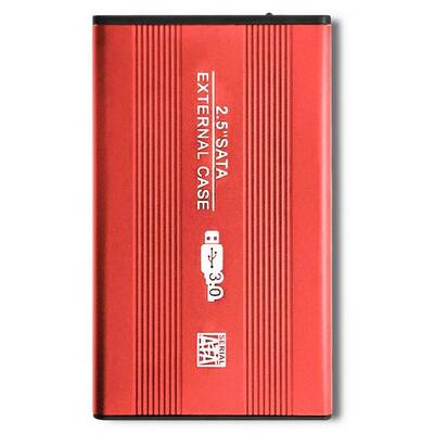 Rack QOLTEC 51860 Enclosure HDD/SSD 2.5'' SATA3 | USB 3.0 | Red