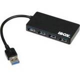 Hub USB IBOX 4-PORT, USB3.0 + USB 2.0, SLIM