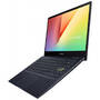 Ultrabook Asus 14'' VivoBook Flip 14 TM420UA, FHD Touch, Procesor AMD Ryzen 3 5300U (4M Cache, up to 3.8 GHz), 8GB DDR4, 256GB SSD, Radeon, Win 10 Home, Bespoke Black