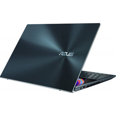 Ultrabook Asus 15.6'' ZenBook Pro Duo 15 OLED UX582HS, UHD Touch, Procesor Intel Core i9-11900H (24M Cache, up to 4.80 GHz), 32GB DDR4, 1TB SSD, GeForce RTX 3080 8GB, Win 11 Pro, Celestial Blue