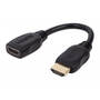 MANHATTAN Cablu HDMI  Ethernet Extension Cable, 4K@60Hz, Male to Female, Cable 20cm, Black
