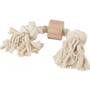 ZOLUX WILD GIANT A rope toy, 2 knots, with a wooden disc