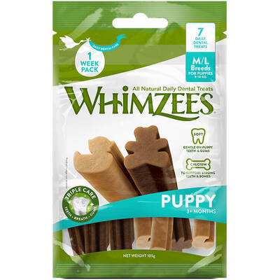 WHIMZEES Puppy M/L Dog chew dental treat - 7 pcs.