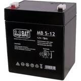 MPL POWER ELEKTRO megaBAT MB 5-12 Baterie UPS Sealed Lead Acid VRLA AGM 12 V 5 Ah Black