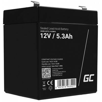 Green Cell AGM45 Baterie UPS Sealed Lead Acid (VRLA) 12 V 5,3 Ah