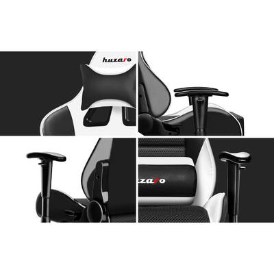 Scaun Gaming huzaro Force 6.0 Universal Mesh seat Black, White