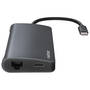 Switch KVM Natec MULTI PORT FOWLER 2 (USB-C PD, HDMI 4K, USB 3.0 x3, RJ45)