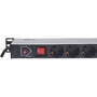 Accesoriu Retea Intellinet Vertical Rackmount 12-Way Power Strip - German Type, With On/Off Switch and Overload Protection, 1.6m Power Cord (Euro 2-pin plug)