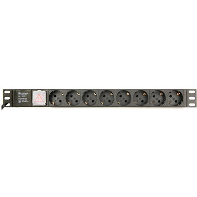 Accesoriu Retea Gembird EnerGenie EG-PDU-014 Rack Power Distribution Unit (8 Schuko sockets, 1U, 16A, Schuko plug, 3m, black color)