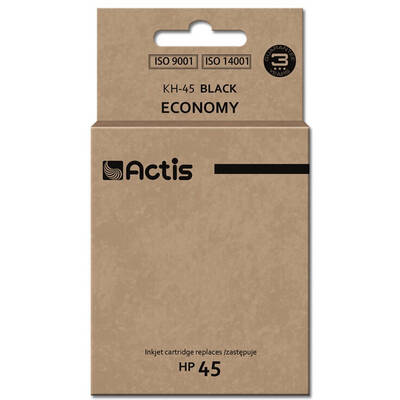 Cartus Imprimanta ACTIS COMPATIBIL KH-45 for HP printer; HP 45 51645A replacement; Standard; 44 ml; black
