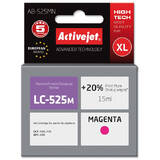 COMPATIBIL AB-525MN for Brother printer; Brother LC525M replacement; Supreme; 15 ml; magenta